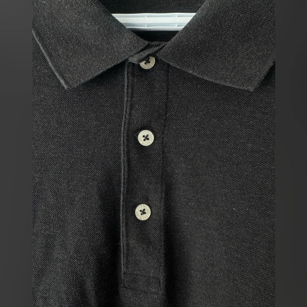 Polo Golf Ralph Lauren Dark Grey Long Sleeve Polo XL Pima Cotton Peru